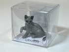 Little Critterz - Russian Blue Cat  silver  Lc909 - Mini Porcelain Animal In Box