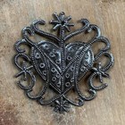 Erzulie Freda Heart Ornament   Handmade Haitian Metal Art 4      It   s Cactus Haiti