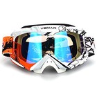 Motorcycle Motocross Atv Racing Dirt Bike Tactical Riding Goggles White orange