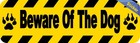 10in X 3in Beware Of Dog Warning Sign Bumper Sticker Decal Window Stickers De   