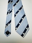 Disney Parks Mickey Mouse Icon Light Blue 100  Silk Tie Men s