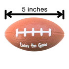 Learn The Game Kid s Mini Pocket Size Football Toy Sponge Soft Foam Style Ball