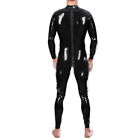 Latex Catsuit Back Zipper For Men Handmade Rubber Bodysuit Jumpsuit Party Wear