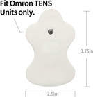 10 Pack Reusable Electrotherapy Pads For Omron Tens Unit Devices