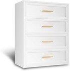 Cofar Modern Metal Large 4-drawers Dresser  Chest Of Drawers For Home  Office
