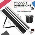 3 94 Ft Black Foam Padded Bo Staff Martial Arts Training Practice Stick