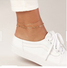 14k Yellow Gold Lite Paperclip Link Chain Bracelet anklet 10 Inch 3 3mm 2 Grams