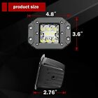 Flush Mount Led Pods Flood Spot Work Light Bar Backup Reverse Fog Offroad 5 