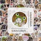 200pcs Cat And Dog Meme Stickers  Funny Stickers For Teens Muticolor