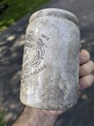 Antique 1873 Dundee Marmalade Stoneware Jar Crock James Keiller   Sons England
