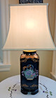 Stunning Beautiful Chinese Famille Rose Porcelain Cong-shaped Vase Lamp   L  k  