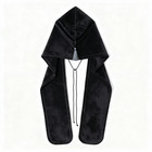 Traditional Georgian Khabalakhi Hood Scarf   Folk Chokha Accessory With Tassel