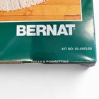 Vintage 1992 Bernat Christmas Tree Skirt Latch Hook Kit Holly Poinsettias Nos