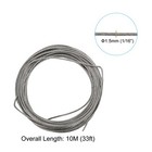 1 16  Wire Rope Kit  Pvc Coated Stainless Steel Cable  33ft