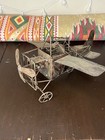 Vintage Style Copper brass Airplane bi-plane Figurine   Music Box Non Function