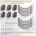 6pcs Uf359 Ignition Coil With 12 Iridium Spark Plug And Wire Set Compatible With