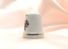 Porcelain Souvenir Thimble Virginia Cardinal