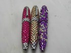 Gorgeous High Quality 4 5  Handmade Set Of 3 Crystal Ball Point Pens 3