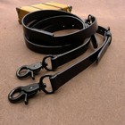 Us Black Leather Adult H Y Back Suspenders Adults Men Jean Suit With Brass Hook