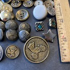 Mixed Lot Of 60  Vintage Estate Metal    Metallic Buttons  Some Matching