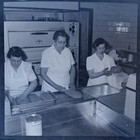 Civil Defense Mass Feeding Training Photo Negative 1957 Weighing Hamburger Meat