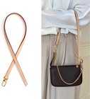 Genuine Vachetta Leather Replacement Bags Thin Short Strap Shoulder Straps For M
