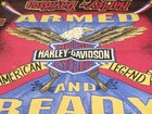 Vintage 1980s Harley Davidson Bandana Armed   Ready Eagle Logo 21 X 21 Official