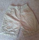 Vtg 1950s Us Army Khaki Chino Shorts Pleated Uniform Korea Era Stamped R-3654 32