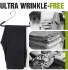 Open Ended Non Slip Sponge Padded Pants Hangers - Chrome Plating Foam Heavy D   