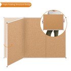 Viz-pro Large Cork Bulletin Board  Foldable Notice Pin Board 96 X 48 Inches
