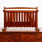 Mid Century Modern Magazine Rack Solid Teak Vintage Danish Folding Mcm Mobler