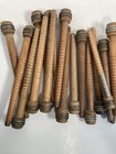 Wood Spools Bobbins Wooden Industrial 3 -8 75  Vintage Quills Mix Lot-30 
