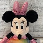 Disney   Ty Sparkle Beanie Baby      Minnie Mouse W rainbow Tutu Bean Bag Plush