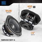 2x Prv Audio 5mr450-ndy-4 5  Midrange Neodymium Speakers 900w 4 Ohms 5mr Mid