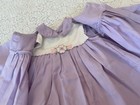 Vintage Easter Baby  Togs  Girls 2 Pc Dress spring Set Lavender Embroider 12 M 