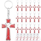 Quelay Pack Dove Cross Keychain Confirmation Favor Holy Spirit Keychain 24
