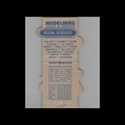 Matchbook Cover Lion Contour Original Heidelberg Printing Press No Striker