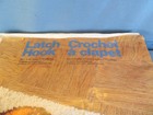 Vintage Bright Orange Latch Hook Kit Mushrooms 20x27 Rug Wall Hanging Art W  Box