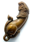 Vintage Thai Amulet Palad Khik Brass Voodoo Occult Magic Love Charm Success