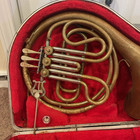 Holton H-600 Single French Horn W  Mouthpiece And Case Re-stringed Tested Works