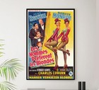 Gentlemen Prefer Blondes 1953 - Belgium - Vintage Classic Movie Poster