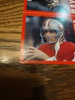 1985 Topps Football Box Bottom Panel Walter Payton Montana Lt Stallworth