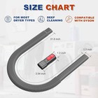 Flexible Dryer Lint Cleaning Hose For Dyson V6 V7 V8 V10 V11 V15 Vacuums