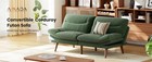 66   futon Sofa Bed 3-in-1 Futon Couch W adjustable Barest   Armrests 