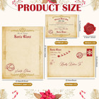48pcs Christmas Official Letters And Certificate From Santa Claus Include 12 Vin