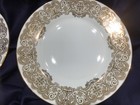4 Waterford Lismore Lace Gold Accent Salad Plates Never Used  New  Excellent 