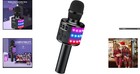 4-in-1 Karaoke Microphone For Kids   Adults     Dynamic Lights   Built-in Speaker