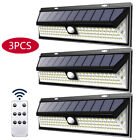 Solar Power 118 Leds Light Pir Motion Sensor Outdoor Security Lamp Wall Garden