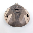 Ocarina Clay Pottery Flute Whistle Necklace Terra Cotta Indigenous Aztec Mayan