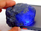 Natural 80  Ct Blue Sapphire Mineral Rough Loose Translucent Gemstone